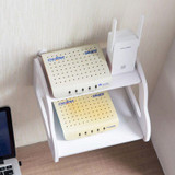 Urijk White TV Set Top Shelf Router Set-top Box Telephone Storage Rack Wall Shelf Storage Holders Living Room Home Storage