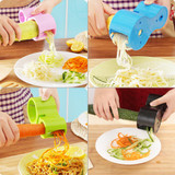 Urijk Multifunction Spiral Vegetable Slicers Double Grater Premium Noodle Cutter Zucchini Pasta Spaghetti Maker Knife Sharpener