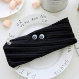 Urijk Cute Pencil Case for Children Zipper Monsters Pencil Storage Organizer Bag Students School Office Storage Bags