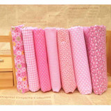 Urijk 7PCs/set 25x25cm DIY Patchwork Fabrics For Sewing The Cloth Baby Quilting Cotton Fabric For Needlework Kid Bedding Textile