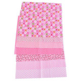 Urijk 7PCs/set 25*25cm Red DIY Patchwork Fabrics For Sewing The Cloth Quilting Cotton Fabric For Needlework Bedding Doll Textile