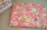 Urijk 7Pcs/Lot 25*25cm Mixed Flower Pink DIY Sewing Accessories Fabric For Patchwork Sewing Cloth Fabric Textile Doll