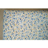 Urijk 7PCs/Lot 25*25cm Blue Mixed Flower Print Fabric DIY Sewing Accessories Quilting Bedding Cloth Sewing Material Textile