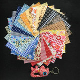 Urijk 50PCs 10x10cm Cotton Fabric For Patchwork Felt Cheap Fabric For Needlework Crafts Materials for Sewing Curtains Dolls DIY