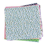 Urijk 50PCs 10x10cm Cotton Fabric For Patchwork Felt Cheap Fabric For Needlework Crafts Materials for Sewing Curtains Dolls DIY