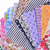 Urijk 50PCs 10x10cm Cotton Fabric For Patchwork Felt Cheap Fabric For Needlework Crafts Materials for Sewing Curtains Dolls DIY