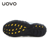 UOVO Spring Autumn Kids Shoes Sport Shoes Boys Running Shoes Hook And Loop Toddler Boy Shoes Breathable Casual Sneakers 26#-35#