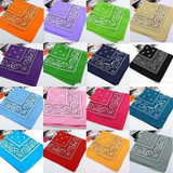 BANDANA Paisley COTTON Head Wrap Headband Durag Bandanna Summer Biker Scarf Mask New