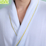 Bamboo Fiber women bathrobe men nightgown sleepwear blanket towel robe lovers long soft robe spring summer autumn