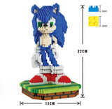 Balody Micro Blocks Big Size Mario DIY Building Toys Ice scrat Cute Sonic Auction Small figure Juguetes for Kids Toys 16004