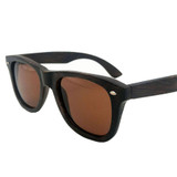 bamboo  Polarized Sunglasses Men Retro Rivet High Quality Polaroid Lens Summer Style Brand Design Unisex Sun Glasses