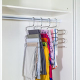 BAKINGCHEF Multi-function 5 Layers Pants Hanger Rack Trousers Clothing Home Storage Organizer Accessories Supplies Gear Stuff