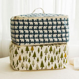 BAKINGCHEF Fashion Cotton Quilt Storage Bag Clothing Foldable Finishing Wardrobe Home Organizer Accessories Supplies Gear Stuff