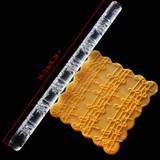 Baking DIY Textured Embossing Rolling Pin Transparent Embossing Music Note Design Fondant Sugar Craft Cake Decor E211