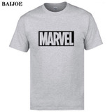 BAIJOE 2017 New Fashion MARVEL t-Shirt men cotton short sleeves Casual male tshirt marvel t shirts men tops tees Free shipping