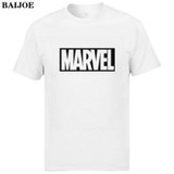 BAIJOE 2017 New Fashion MARVEL t-Shirt men cotton short sleeves Casual male tshirt marvel t shirts men tops tees Free shipping