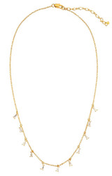 Baguette charm necklace