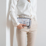 BAGSMALL Waterproof Polyster Double Layers Cosmetic Bag New Printing Makeup Bags For Travel Ladies Pouch Women Toiletry Bag