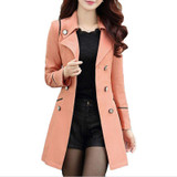 Hot High Quality Women Trench Coat 2016 Plus Size 100% Cotton Clothes Autumn Winter Women Coat