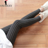 Hot gray Autumn Winter Warm Velvet Sexy Women Lady Tights Pantyhose Stockings Beauty striped cotton thicken pantyhose 071