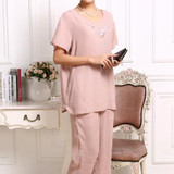 Hot Fashion Women Pajamas Summer 2017 Brand Ladies Large size Short Sleeve Cotton Pajamas Sets Pyjamas Women 20056 Hot Fashion Women Pajamas Summer 2017 Brand Ladies Large size Short Sleeve Cotton Pajamas Sets Pyjamas Women 20056