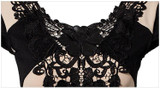 Hot Fashion Women Floral Lace Short Sleeve Evening Party Casual Mini Dress