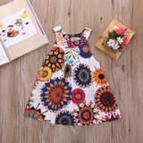 Hot Fashion Toddler Summer Dresses Cute Baby Girls Party Tutu Clothes Kids Princess Floral Dress
