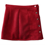 Hot Fashion 2017 Summer Women High Waist Lace Up Suede Leather Pocket Preppy Short Mini Skirt