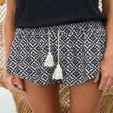 Hot Fashion 2017 Women Lady's Sexy Summer Casual Shorts High Waist Short Beach Bowtie Leisure Large Loose Shorts 2 Colors