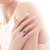 Hot Emerald Cut 3ct Natural Mystic Fire Rainbow Topaz Engagement Wedding Ring Genuine 925 Sterling Silver Rings for Women
