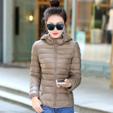 HOT Down Parka  Famous Brand Designer Winter Jacket Women Long White Duck Down Jacket Outwear Ultralight Hooded Thin Coat YF56