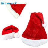 Hot Christmas Hat Soft Warm Santa Headgear Plush Velvet Costume Skullies Beanies Winter Keep Warm Beanie Hats For Kids WOct4