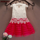Hot Christmas Girl Dresses Girl Kids Pageant Princess Tutu Crochet Baby Girl Dress Party Wedding Tulle Dresses Girls Clothes