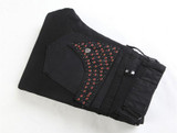 Hot bronzing black men's jeans, men's European and American fashion Slim Straight trousers, high quality men's jeans Rock Star