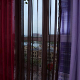 Fashion Terylene Tulle Window Screening Blinds Sheer Voile Gauze Curtain for Cafe Kitchen Living Room Balcony Translucidus Decor