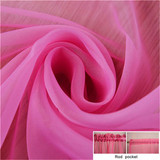 Fashion Terylene Tulle Window Screening Blinds Sheer Voile Gauze Curtain for Cafe Kitchen Living Room Balcony Translucidus Decor