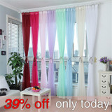 Fashion Terylene Tulle Window Screening Blinds Sheer Voile Gauze Curtain for Cafe Kitchen Living Room Balcony Translucidus Decor