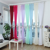 Fashion Terylene Tulle Window Screening Blinds Sheer Voile Gauze Curtain for Cafe Kitchen Living Room Balcony Translucidus Decor