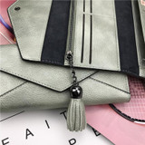 Fashion Tassel Women Wallets Lock Female Standard Women Purse Ladies Clutch Women Wallet Purse Clutch A1448