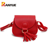 Fashion Tassel Women Messenger Bags Female Handbags Famous Brand PU Leather Shoulder Crossbody Bags For Women Small Flap Bag Sac
