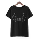 Fashion T-shirt Women BOY BYE Letter Printing T Shirt Women Tops Casual Brand Tee Shirt Femme Woman Clothing Drop ship