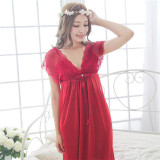 Fashion Suspender Night Dress Women Deep V Silk Women Sleepshirts Sleepwear Shirts Robes For Free shipping Fashion Suspender Night Dress Women Deep V Silk Women Sleepshirts Sleepwear Shirts Robes For Free shipping