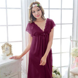 Fashion Suspender Night Dress Women Deep V Silk Women Sleepshirts Sleepwear Shirts Robes For Free shipping Fashion Suspender Night Dress Women Deep V Silk Women Sleepshirts Sleepwear Shirts Robes For Free shipping