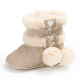 Fashion Super Warm Winter Baby Snow Boots 0-18 months Infant Shoes Girls Antiskid Keep Warm Baby Toddler Boots Shoes