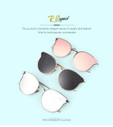 Fashion Sunglasses Women Cat Eye Sunglasses Famous Lady Brand Designer Twin-Beams Sunglasses Coating Mirror Glasses UV400 S1884