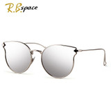 Fashion Sunglasses Women Cat Eye Sunglasses Famous Lady Brand Designer Twin-Beams Sunglasses Coating Mirror Glasses UV400 S1884