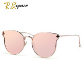 Fashion Sunglasses Women Cat Eye Sunglasses Famous Lady Brand Designer Twin-Beams Sunglasses Coating Mirror Glasses UV400 S1884