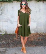 Fashion Summer Women ShortSleeve Dress Casual Sexy V-Neck Elegant Mini Dresses Clothes 2018