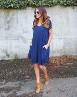 Fashion Summer Women ShortSleeve Dress Casual Sexy V-Neck Elegant Mini Dresses Clothes 2018