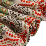 Fashion Summer Vintage Ethnic Dress Sexy Women Boho Floral Printed Casual Beach Dress Loose Sundress
